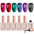 Beetles Jelly Gel Nail Polish Set, 6 Colors Jelly Magic Gel Polish Kit - color: A - Sheer | Jelly Magic