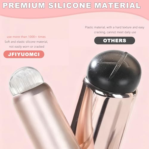 10Pcs Ombre Nail Brush Set, Silicone Chrome Powder Brush for Blooming & Aura Nails, French Tip Manicure, Nail Palette | Mixing Rod | Gradient Painting Pen Acrylic Nails Polish Design Tools