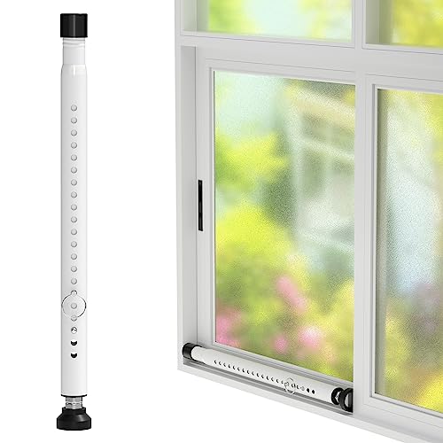 Sliding Door Security Bar,16 to 51 Inch Inside Sliding Patio Door Window Security Bar Stopper, Adjustable Window Locks Security Bars for Home Apartment Security, Sliding Glass Door Lock Hardware - color: White, size: 1PC