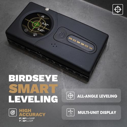 Sennses Pro Device | Dual-Laser Distance Meter | Two-Axis Smart Digital Level | Stud Finder | Precise Measurements w/Smart Features | Dust & Water Resistant IP54 | Robbox App for iOS & Android