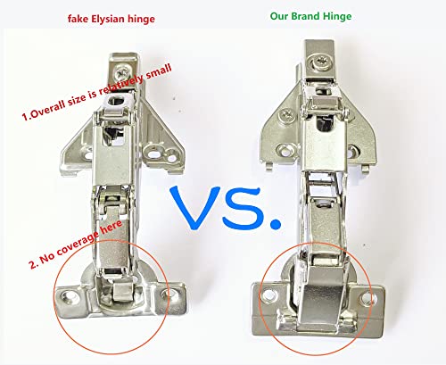 165 Degree Soft Close Cabinet Hinges 2 Pack, Face Frame Lazy Susan Corner Cabinet Hinges for Cabinet Frame to Door Connection, Kitchen Cabinet Hardware - size: 165 degrees