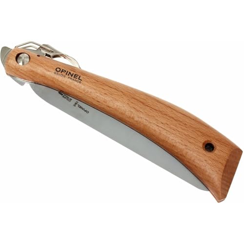 Opinel Folding Saw - Gardening and Camping Folding Carbon Steel Saw with Beechwood Handle - style: No.18