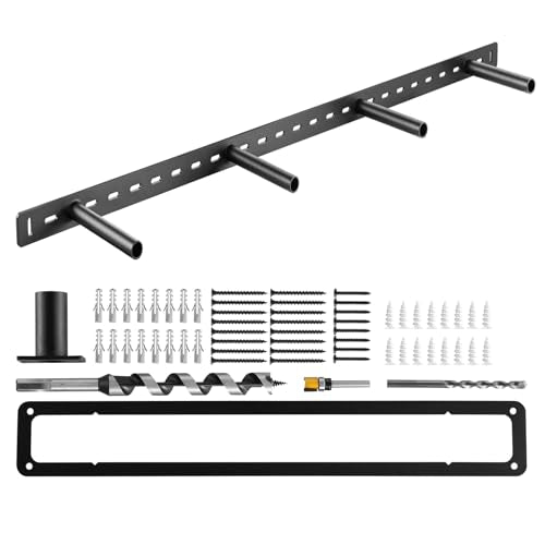 VEVOR Floating Shelf Bracket 1 Pack, 230 lbs/104 kg Weight Capacity, 43x6.2x1.5 inch / 1092.2x157.4x38.1 mm, Heavy Duty Hidden Shelf Brackets Support, Wall Mounting Invisible Floating Shelves Bracket