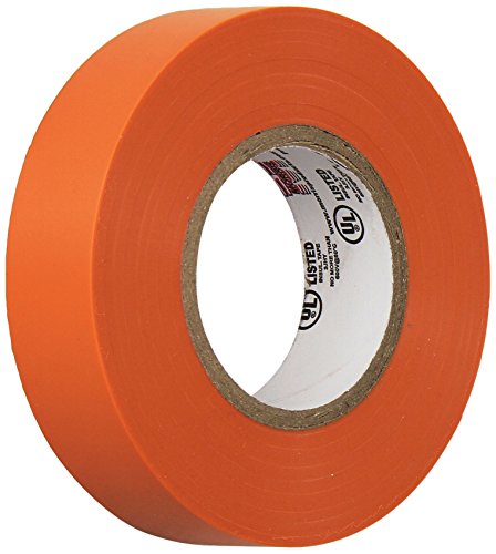 Morris 60070 Orange Vinyl Plastic Electrical Tape, 7 mil, PVC, 66' Length, 3/4" Width, 1-Pack - color: Orange, style: 1-Pack