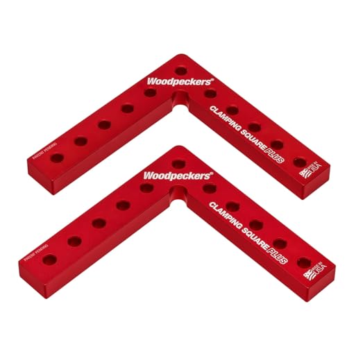 Woodpeckers Clamping Squares Plus, 2 Pack CSP Squares, 6.75 Inch Long Aluminum 90-Degree Corner Clamps for Woodworking, USA Made - style: CSP Squares - 2pk