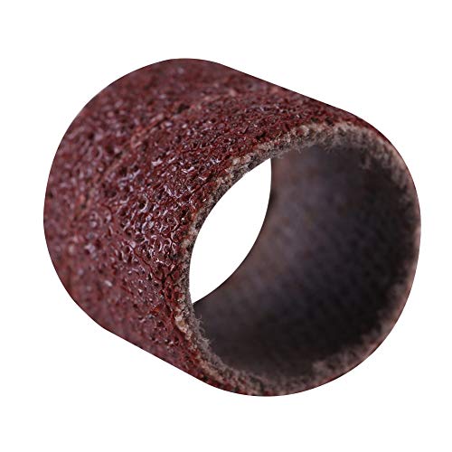 Premium #600 Grit Drum Sanding Sandpaper Bands Sleeves with Mandrel for Professional Woodworking and Craft Polishing Kit, Multifunctional Accessory (Large Sandpaper Circle 80 mesh) - size: Large sandpaper circle 80 mesh