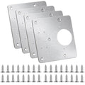 Cabinet Hinges Repair Plate,Stainless Steel Hinge Repair Brackets Kit,Kitchen Cupboard Door Hinge Repair Plate Kit Includes Fixing Screws,Protect Wooden Kitchen Cabinet Door,Furniture(4 PCS)… - size: 4 Pieces