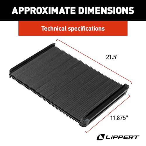 Lippert Thin Shade EcoCell Snap-On RV Window Shade for Prepped Entry Doors with Sun-Blocking Protection, Easy Sliding Operation, Quick Installation - 2025009147