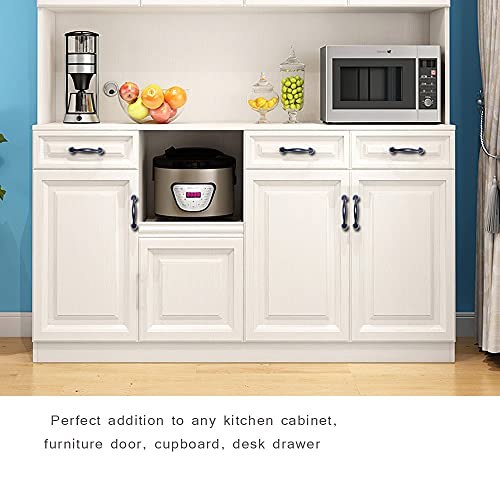 30 Pack 3 Inch (76mm) Hole Center Cabinet Handles Matte Black Cabinet Pulls, Kitchen Cabinet Handles Stainless Steel Black Kitchen Handles for Cabinets and Drawers