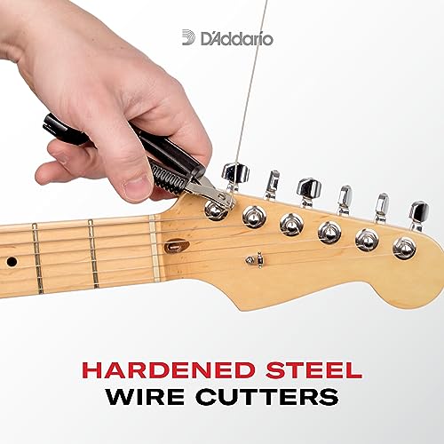 D'Addario Accessories Pro-Winder Guitar String Winder, Cutter, Bridge Pin Puller - All in One Guitar Tool - Black - color: Black, style: Guitar