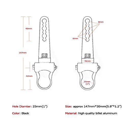 Tube Clamps Mounting Brackets for LED Light Bar Work Lights Fog Lights Off Road Lights Fit 1" Bull Bar,2pcs - size: 1"