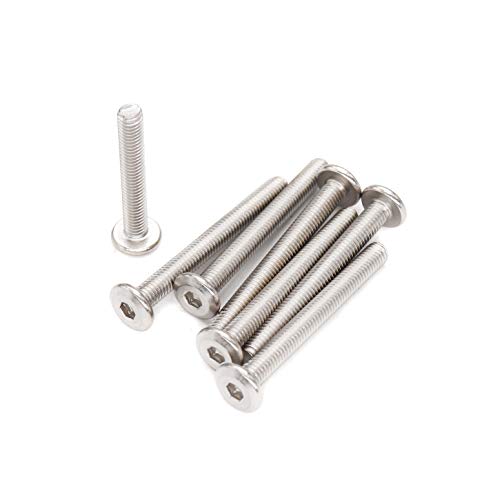 10pcs M6 x 75mmRivet Countersunk Socket Cap Bolts Screws Connecting 304 Stainless Steel - size: 10pcs M6 x 75mm