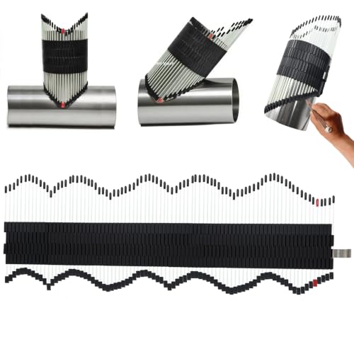 Multi Surface Pipe Profiling Tool, Pipe Cutting Template Multi Functional Shape Duplicator, Lightweight and Wear-Resistant Fiberglass Material for Tiles Floors DIY Pro Plumbing (0-8" Pipes) - size: 0-8" Pipes