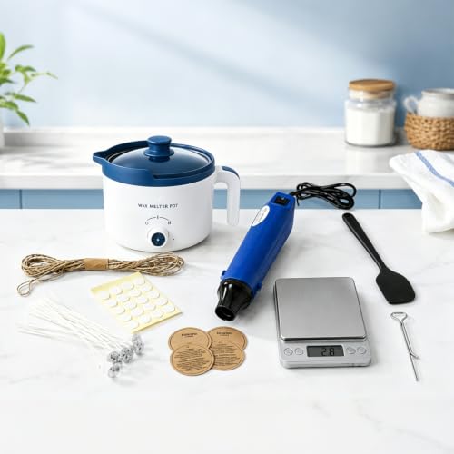 Ksedcon Electric Wax Melting Pot with Spout for Candle Making 50 fl oz - size: wax melting pot 8pcs