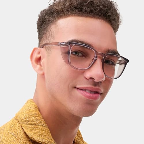Stoggles Square Z87.1 Certified Polycarbonate Safety Glasses, Anti-Fog - color: Charcoal, size: Medium