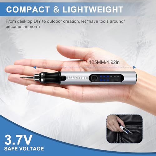 USB Rechargeable Engraving Pen with 42 Bits, Mini Rotary Tool kit,Engraver for Wood, Metal, Glass, and Plastic - Ideal for DIY, Jewelry, and Model Making