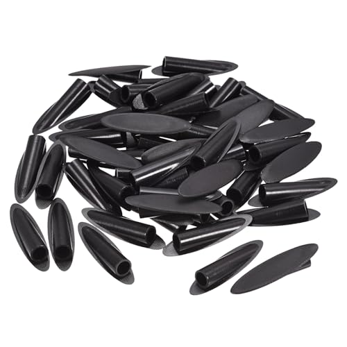 MECCANIXITY 9mm Plastic Pocket Hole Plugs,Wood Plugs for Pocket Hole Jig Working Tool Accessories,Black Pack of 100 - color: Black
