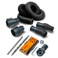POWERTEC 71873 Twin Pocket Hole Jig set with 10 Ft. Dust Collection Hose Kit for Woodworking Power Tools Home and Wet/Dry Shop Vacuums - style: TwinPocket Hole Jig Kit w/ 10 Ft. Dust Hose