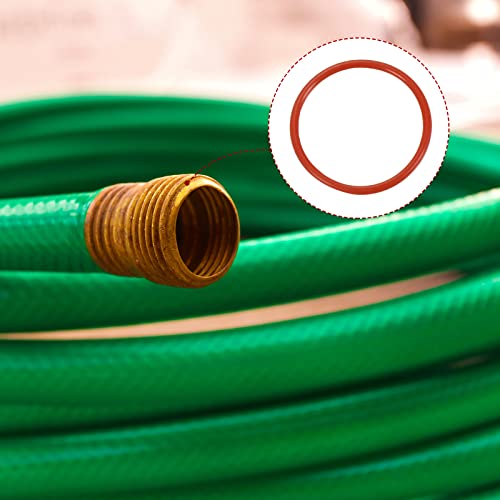 M METERXITY 30 Pack Silicone O-Rings - Garden Water Hose Rubber Sealing Gasket Ring, Soft & Elastic, Apply to Outdoor (14mmx16mmx1mm, Red) - size: 14mmx16mmx1mm
