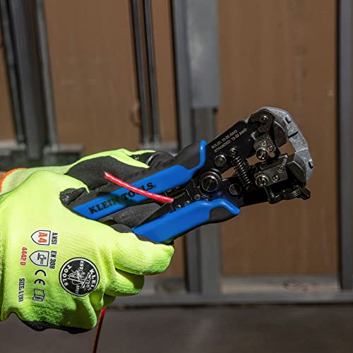 Automatic Wire Stripper 10-24 AWG & Klein Tools 11061 Wire Stripper/Wire Cutter for Solid and Stranded AWG Wire, Heavy Duty Kleins are Self Adjusting