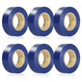 Blue Electrical Tape, UL Approved, 0.7in x 33ft, 6 Pack - color: Blue
