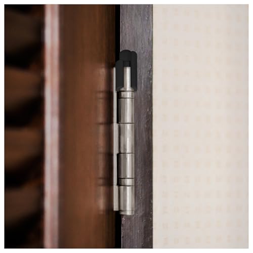 Nuk3y Door Saver 2 II Hinge Pin Stop Fits All 3"" to 4-1/2"" Residential Hinges (Black) - color: Black