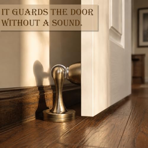 Solid Mental Magnetic Door Stop, Wall Mounted, Bronze, 2 Pack - color: 2PCS Bronze