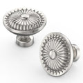 Asidrama 10 Pack Brushed Satin Nickel Kitchen Cabinet Knobs - color: Brushed Satin Nickel, size: Single Hole Knob
