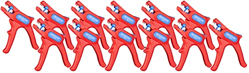WEICON Wire Stripper No. 6 | 12-Pack | Approval up to 1000 Volt | VDE-Tested | Stripper | Stripping Tool | Stripping Tool for Round Cables 0.2-6mm² (24-10 AWG) | red | 100% Made in Germany - size: 12er Set