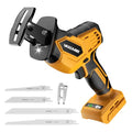 Cordless Reciprocating Saw for Dewalt Battery, 3 Variable Speed 0-3500 Brushless Motor, Tool-free Blade Change, 4 Saw Blade Potable Recipro kit for Wood/Metal/PVC Cuts - Tool Only