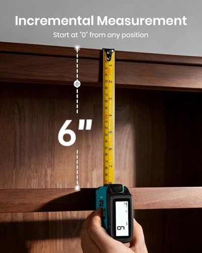 MILESEEY DT20 Digital Laser Tape Measure - color: Blue -Large Font