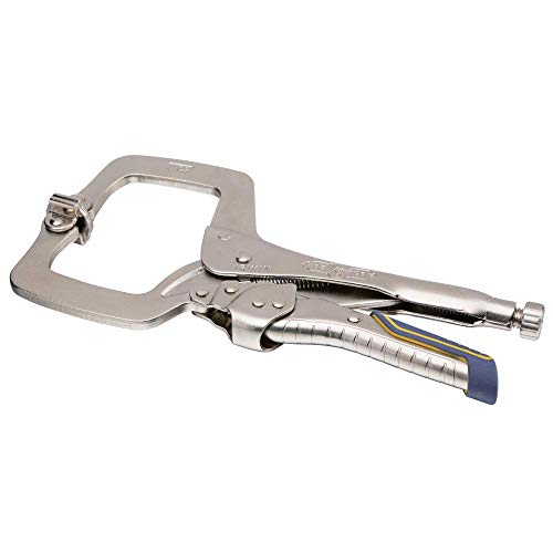 IRWIN VISE-GRIP Welding Pliers, Fast Release, C-Clamp with Swivel Pads, 11-Inch (IRHT82586) - size: 11", style: Pliers w/ Swivel Pads (New)