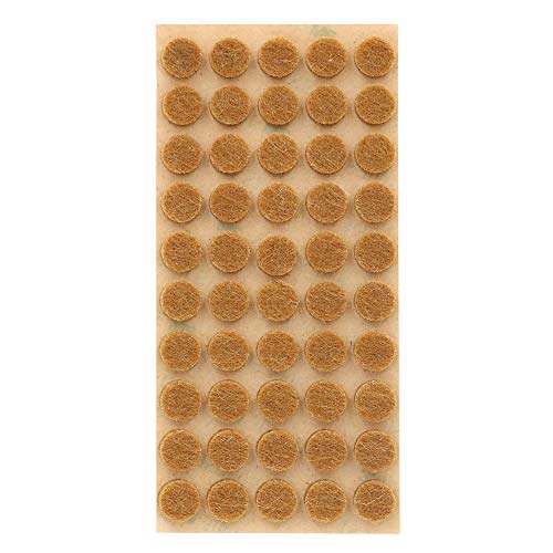 Furniture Felt Pads 3/8" (10mm) Diameter Round 3M Self Adhesive Protects Kitchen Cabinets, Drawers, Desks and Furniture Against Bumps and Scratches 100 Pack - Oak (Honey Brown) - color: Oak 100 Pack