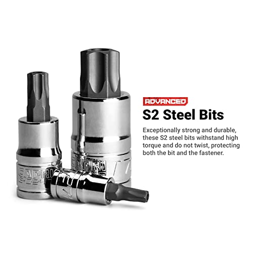 Capri Tools CP30031 Master Torx Star Socket Set, 60-Piece, Silver