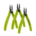 Smithology Mini Needle Nose Pliers 3-Pack, 5.3" Long Nose, Serrated Jaws