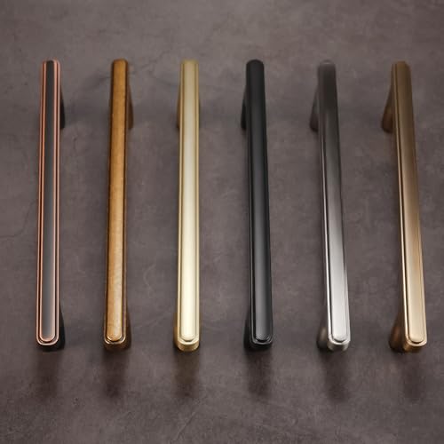 COTYKILEY 10 Pack 5 Inch(128mm) Brushed Satin Nickel Cabinet Handles Kitchen Cabinet Pulls Kitchen Cabinet Hardware - color: Brushed Satin Nickel, size: 5" Hole Center（128MM）