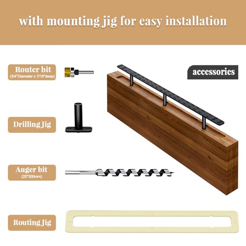 2pcs Floating Shelf Hardware Heavy Duty Hidden Shelf Brackets Support,Wall Mounting Invisible Floating Shelves Bracket with Jig (16" x 6" x 1.5" with Tools) - size: 16" x 6" x 1.5"
