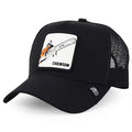 Trendy Apparel Shop 5 Panel Structured Tool Theamed Design Trucker Cap - color: Chainsaw Black