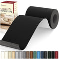 Cahomo Canvas Repair Tape 4x70 inch, Self Adhesive Canvas Fabric Tape, Canvas Fabric Patch Tape Kit, Fabric Repair Tape for Canvas Sofas, Headboards, Chairs, Curtains - Black - color: Black, size: 4x70 inch