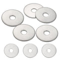 MECCANIXITY 5 Pcs M8 Stainless Steel Flat Washers Round Assortment Parts Spacers Assorted for Screws, Bolts, Plumbing, Automotive, Electrical 8.5mm ID 35mm OD 2mm Thick - size: M8, 8.5mm ID 35mm OD 2mm Thick
