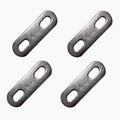 4 pcs 304 Stainless Steel Adjustable Mending Plates, 90mm(3 5/9inch) Flat Straight Slotted Repair Brackets for Pipe, Furniture & Structural Repair - size: 90mm(3 5/9inch)