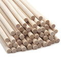 Wood Dowels Wooden Dowel Rods 1/4 x 12, 50 PCS Wooden Sticks for Crafts, Macrame Dowels, Unfinished Small Wood Sticks for Crafting, Lollipops and Tiered Cake, Photo Booth Props, Wedding Ribbon Wands - size: 1/4"×12"-50PCS