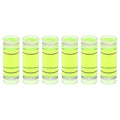 HARFINGTON 6pcs Small Cylindrical Bubble Level Vials 9x25mm PMMA Mini Horizontal Bubble Spirit Level Measuring Layout Tools for RV TV Picture Frame Hanging Tool Leveler - size: 9x25mm