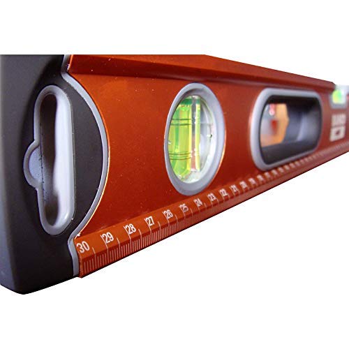 Bahco 466-1200-M Magnetic Spirit Level with 3 Vials ±0.5 mm/m, Orange/Silver/Grey - size: 120cm magnetisch