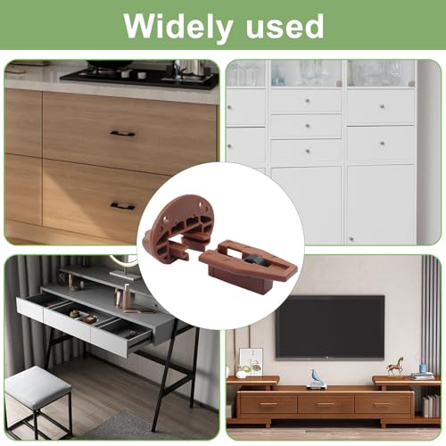 10 Sets Round Drawer Track Guide & Glides, Without Sleeves