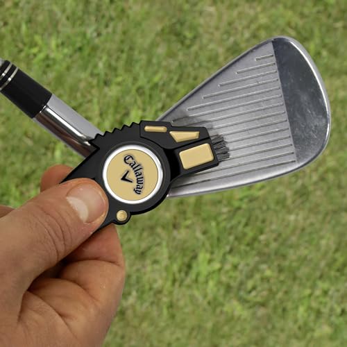 Callaway 4-in-1 Golf Divot Repair Tool - color: Black/Gold
