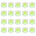 HARFINGTON 20pcs Circular Bubble Spirit Level 13x7mm Mini Round Bubble Spirit Level Little Measuring Layout Tools for TV Industrial Carpentry Picture Frame, Green/Red - color: Green/Red, size: 13x7mm