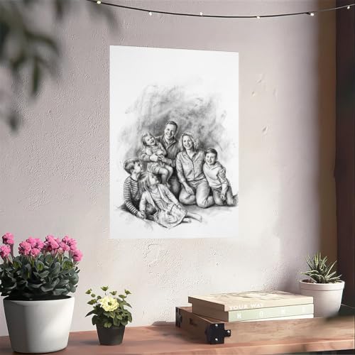 Sketch Style Turn Photo Into Personalized Canvas Art - color: Sketch