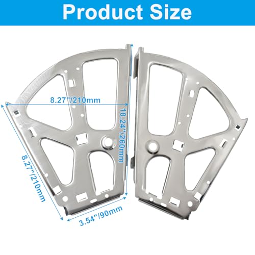 Bivethoi 4 Pcs Shoes Drawer Cabinet Hinges, 2 Layers, Silver - size: 2 Layers(Silver)