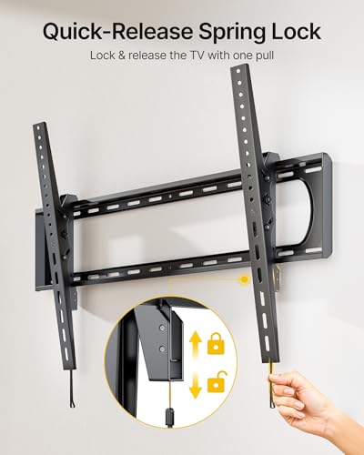 monTEK Heavy Duty Tilting TV Wall Mount for 60-120 Inch TVs up to 300 lb - size: 60"-120" Tilting